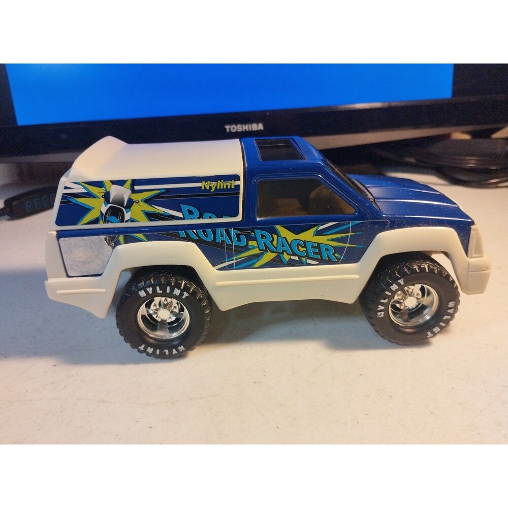 Nylint 1989 4x4 Rhino Road Racer Pickup Truck Pressed Steel Blue Vtg Toy
